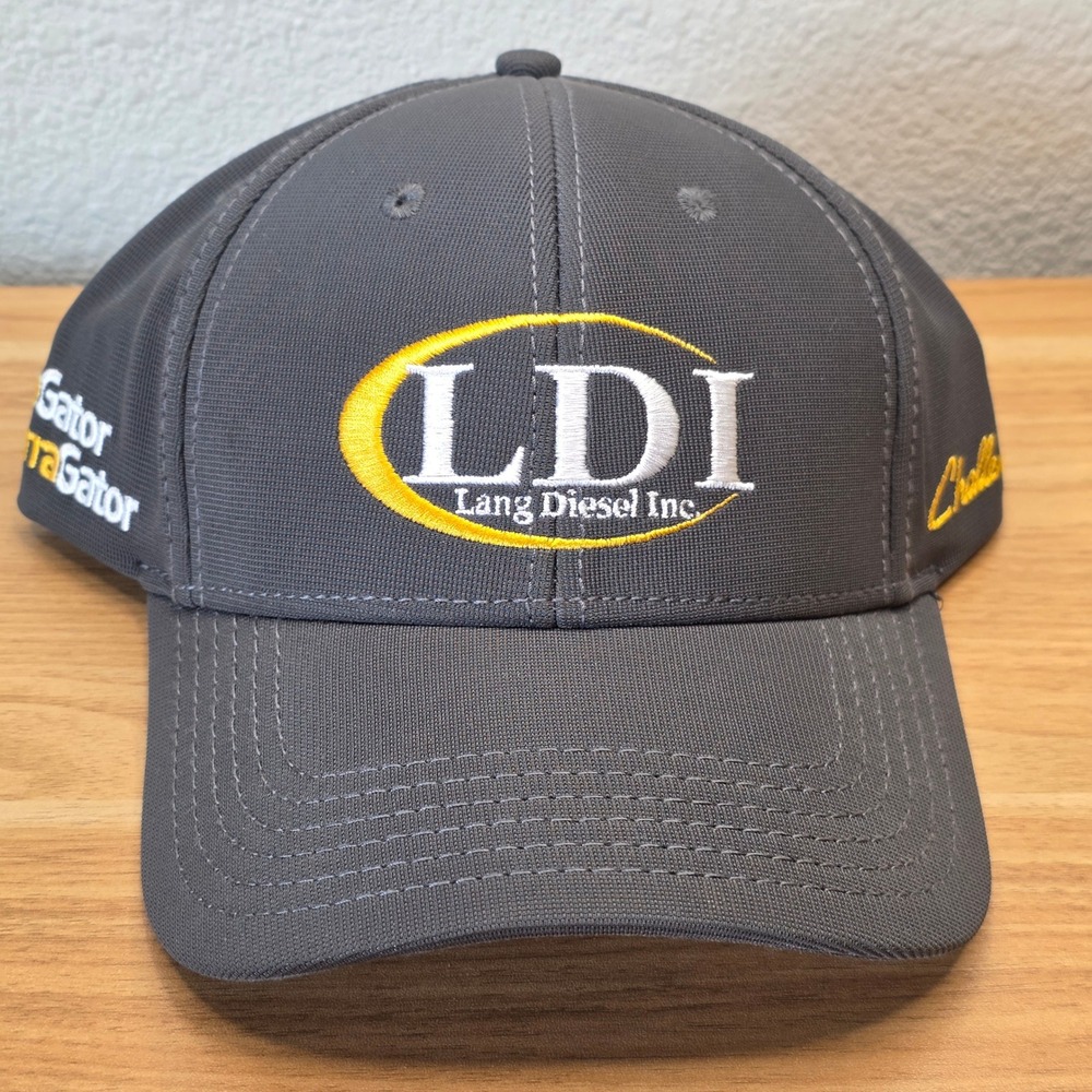 Lang Diesel Inc Hat LDI RoGator TerraGator Challenger Gray Strapback Ball Cap